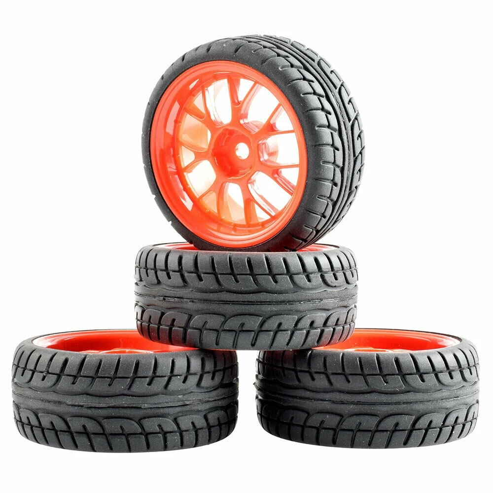 907R-8003 RC 907-8003 скоростные шины вставки губки и колеса 4 шт для HSP HPI туристский автомобиль 1:10 - Цвет: 907R-8003