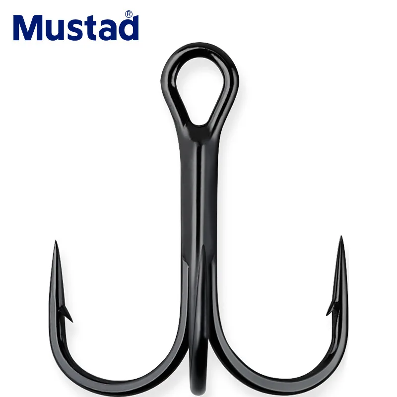 Тройной крючок Mustad двойной прочный тройной с круглым дном толстый высокопрочный