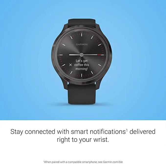 Смарт часы Garmin move 3 гибридные с реалистичными часами сенсорным экраном