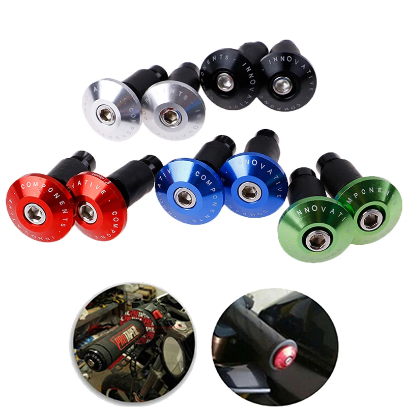 1 Pair 5Colors Motorcycle Handlebar Grip Plugs Bar End Caps 22mm 7/8 CNC Aluminum alloy Handle Stoppers | Автомобили и мотоциклы