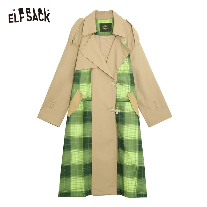 ELFSACK с вышивкой героями мультфильмов комплекты в клетку стиле пэчворк Для женщин