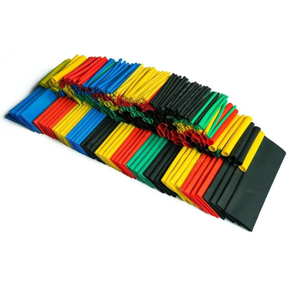 328 Pcs Heat Shrink Tubing 5 Colors 8 Sizes Assorted Tube Wrap Sleeve Set Combo | Электронные компоненты и