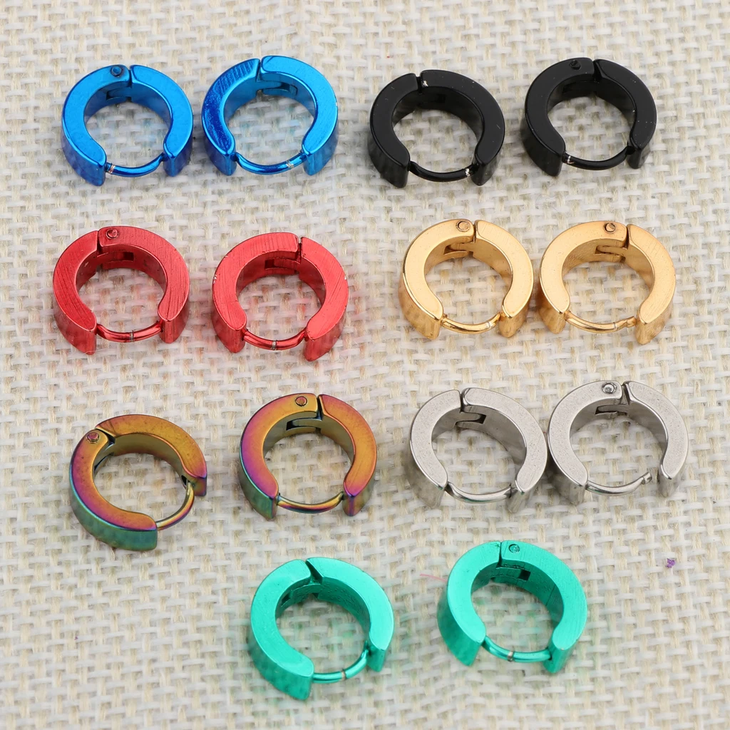 14 шт. женские и мужские маленькие круглые серьги-гвоздики | Украшения аксессуары