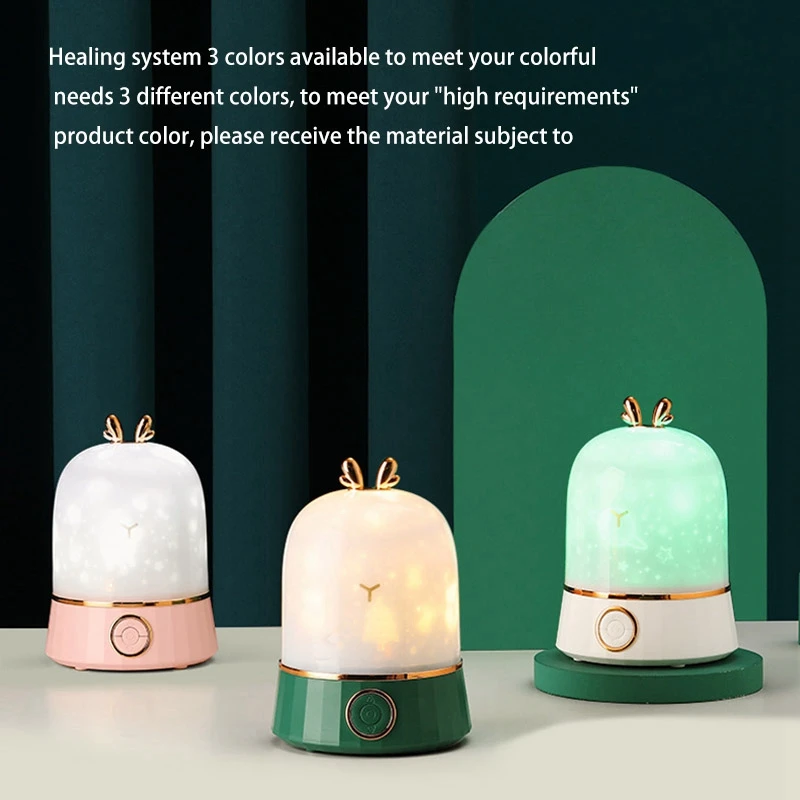 

QW-D16 Music Projection Lamp, Rotating Led Atmosphere Bedside Night Light for Bedroom-ABUX Bluetooth LED Romantic Dream