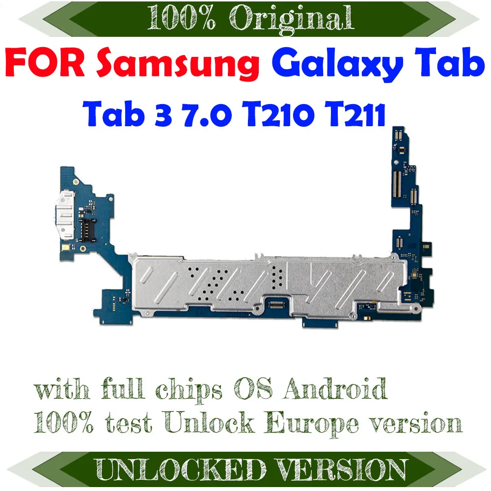 Unlocked Tested With Chips Mainboard For Samsung Galaxy Tab 3 7.0 T210 T211 Motherboard Logic Boards MB Plate | Мобильные телефоны