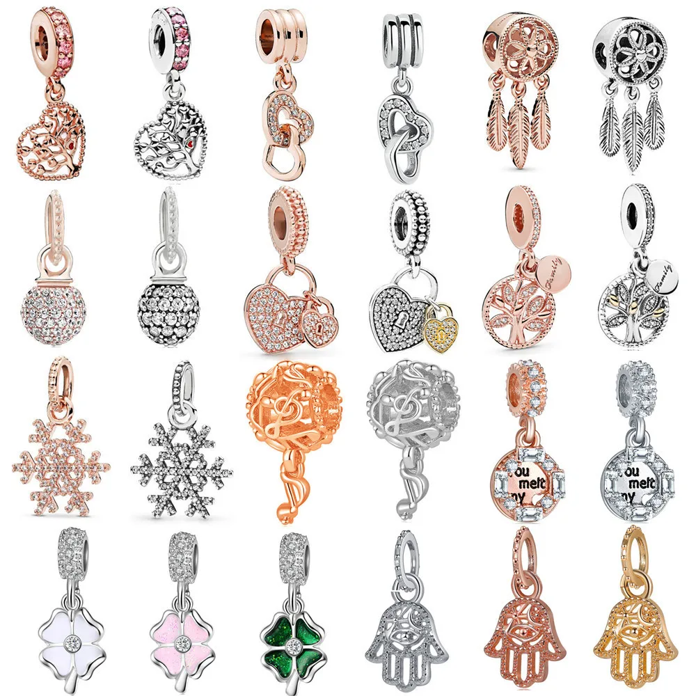 

Hot Sale Jewelry For Women charm pandora 925 original bracelet Beadeds Abalorios Pulseras DIY Charms Fit Beads Christmas present