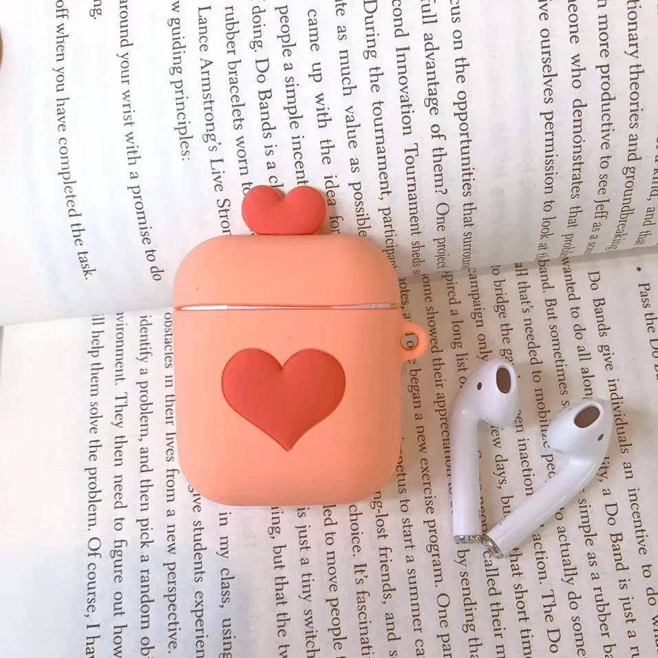 Мультяшные беспроводные bluetooth наушники чехол для Apple AirPods силиконовый чехол для наушников на Airpods 2 чехол защитный чехол Роскошный - Цвет: AirPods case  46