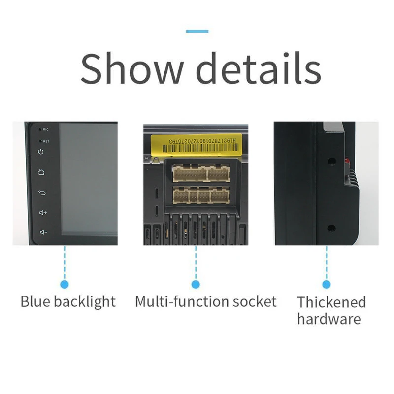 Автомагнитола 2DIN на Android 8 1 с емкостным сенсорным экраном 7 дюймов Gps навигацией и