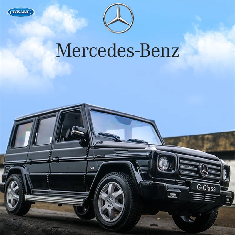 WELLY 1:24 внедорожник Mercedes Benz класса G Модель автомобиля из сплава коллекция