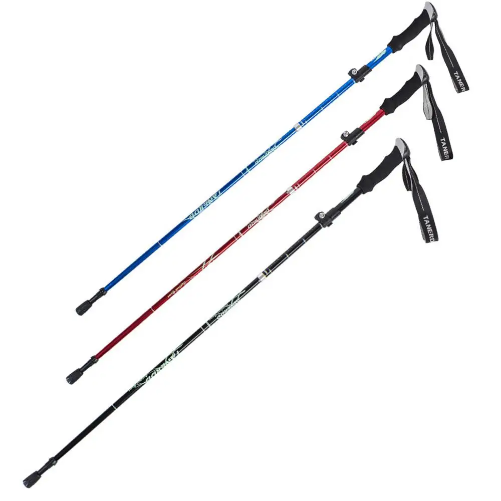

W/ Light Multifunction Tactical Stick Tactical Cane Alpenstock Aluminum Alloy Outdoor Defensive Trekking Pole Safety Emergen