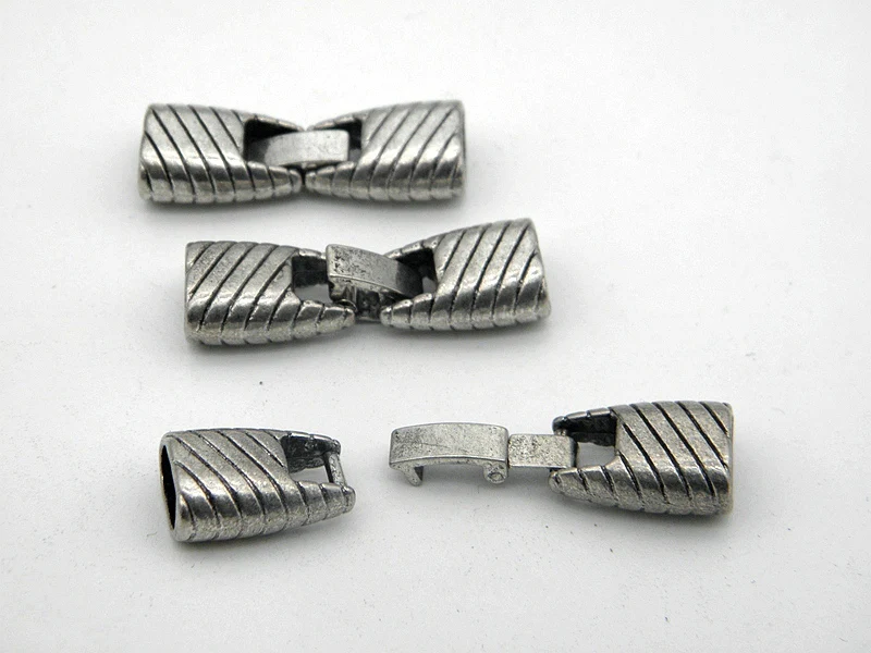 

New 5pcs/lot 4*8mm Leather Cord Bracelet Connector Findings DIY For Jewelry Making Accessories