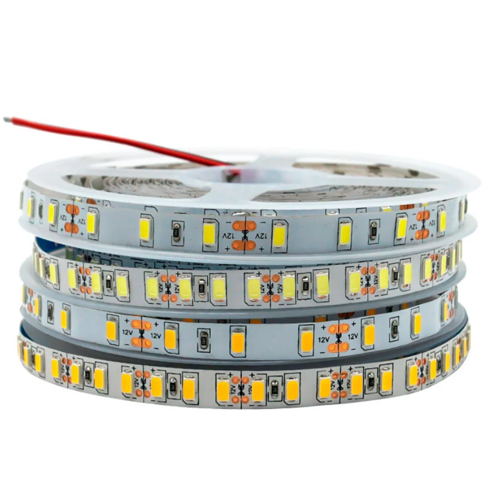 

5m/lot 5730 5630 LED Strip Light Waterproof 12V Flexible LED Tape 60leds/m 90leds/m 120leds/m LED Ribbon Warm/Cold/Natural White