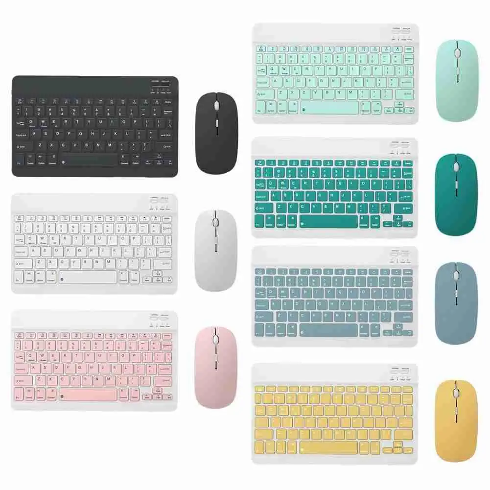 

Bluetooth Keyboard Mouse Set For IPad Tablet Keyboard With Backlit Keyboard wireless Mute Mouse For Android Windows IOS Tablet