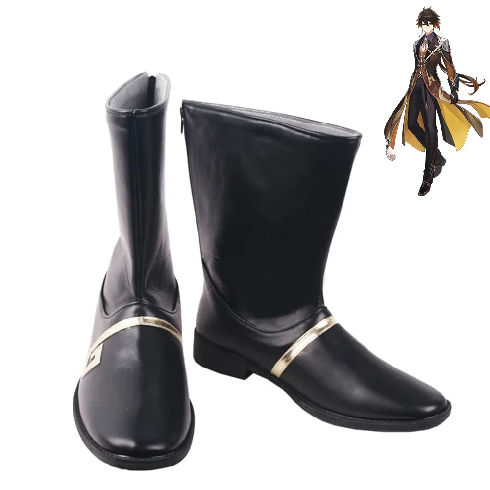

Genshin Impact Zhongli Shoes Cosplay Men Boots Ver 1
