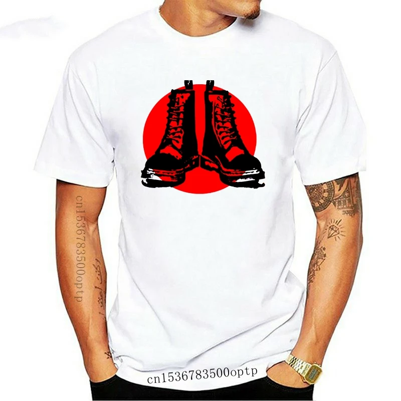 Новинка Мужская футболка в стиле панк гранж ботинки Троян СКА сумасшедшее с