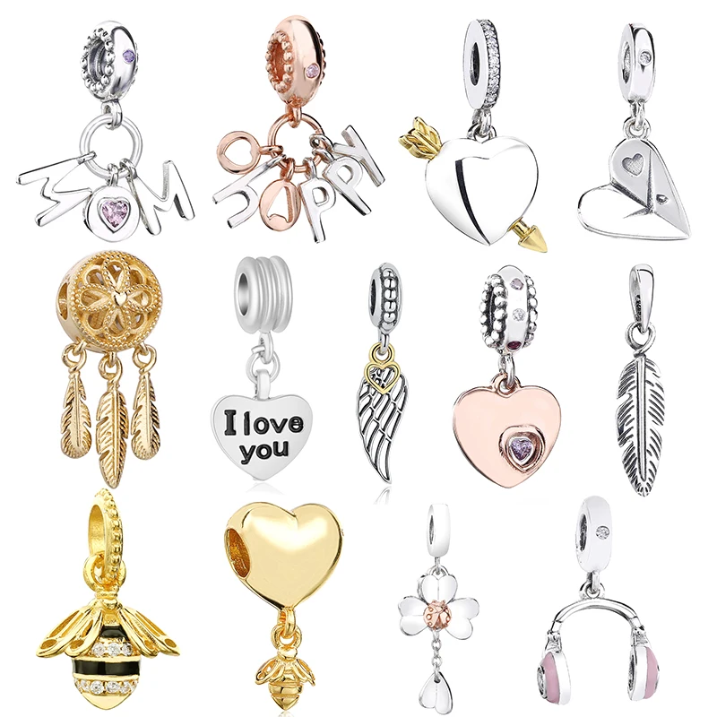 2 шт любовь животных очарование кулон в форме бренд подвески браслеты ожерелья