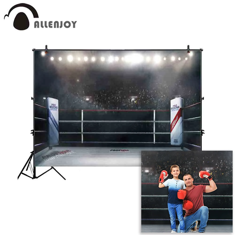 

Allenjoy фоны для фотостудии боксерская Арена размытый приветливый зритель стадион прожектор фон новая фотосессия