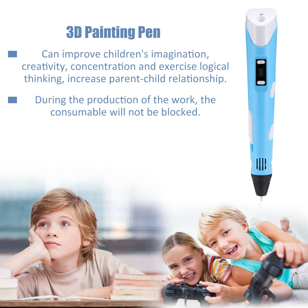 

3D Pen for children 3D Printing Pen with USB 3D handle PLA ABS Filament DIY Toy Birthday Gift Drawing Pen 3D pencil pens