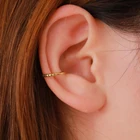 Modyle минималистичные ювелирные изделия серьги-клипсы для ушей без пирсинга корейские золотые односторонние серьги-клипсы не проколотые