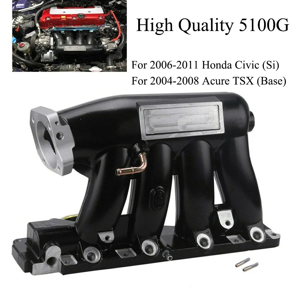 

Черный впускной коллектор для 06-11 Honda Civic Si K20Z3 / 04-08 Acura TSX