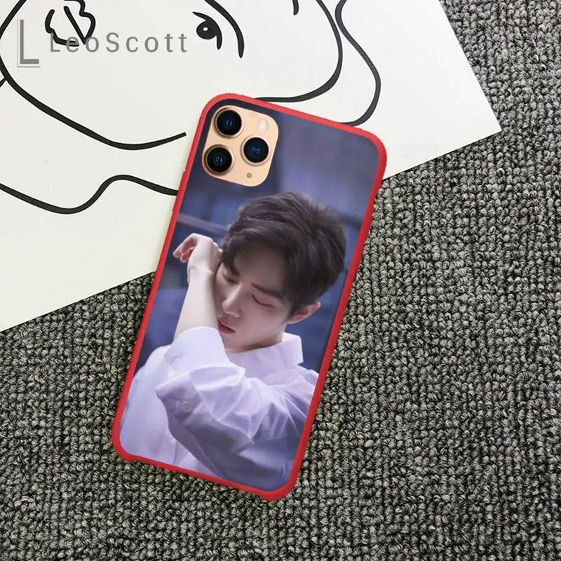 

Handsome manXiao Zhan Phone Case Candy Color for iPhone 11 12 mini pro XS MAX 8 7 6 6S Plus X 5S SE 2020 XR