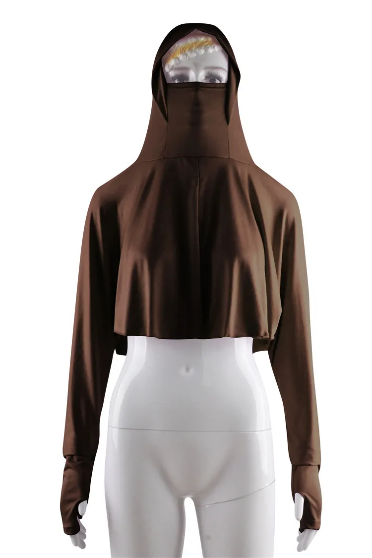 Исламский женский хиджаб с полным покрытием капюшоном арабские топы