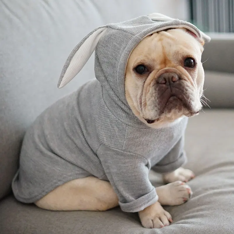 Маленький собачий бутик худи кролик костюмы для животных на Хэллоуин зимний