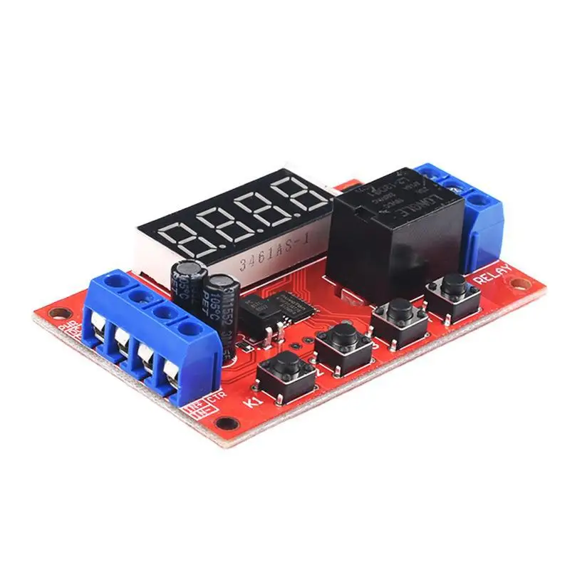 Релейный модуль с регулируемой задержкой времени постоянный ток 5 В 12 24 10 А 32