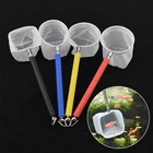 18-53 см Гибкая Выдвижная аквариумная 3D сетка из нержавеющей стали карманная рыболовная сетка для ловли креветок Чистящая сетка для аквариума круглый квадрат