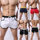 Мужские летние пляжные повседневные шорты с эластичной талией, спортивные купальники для бега, пляжная одежда, короткие штаны