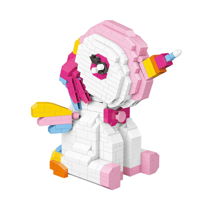 Weagle Siberian Husky Dog Rainbow Horse Donkey Windmill Animal Pet Camera 3D Mini Diamond Blocks Bricks Building Toy Gift no Box | Игрушки и