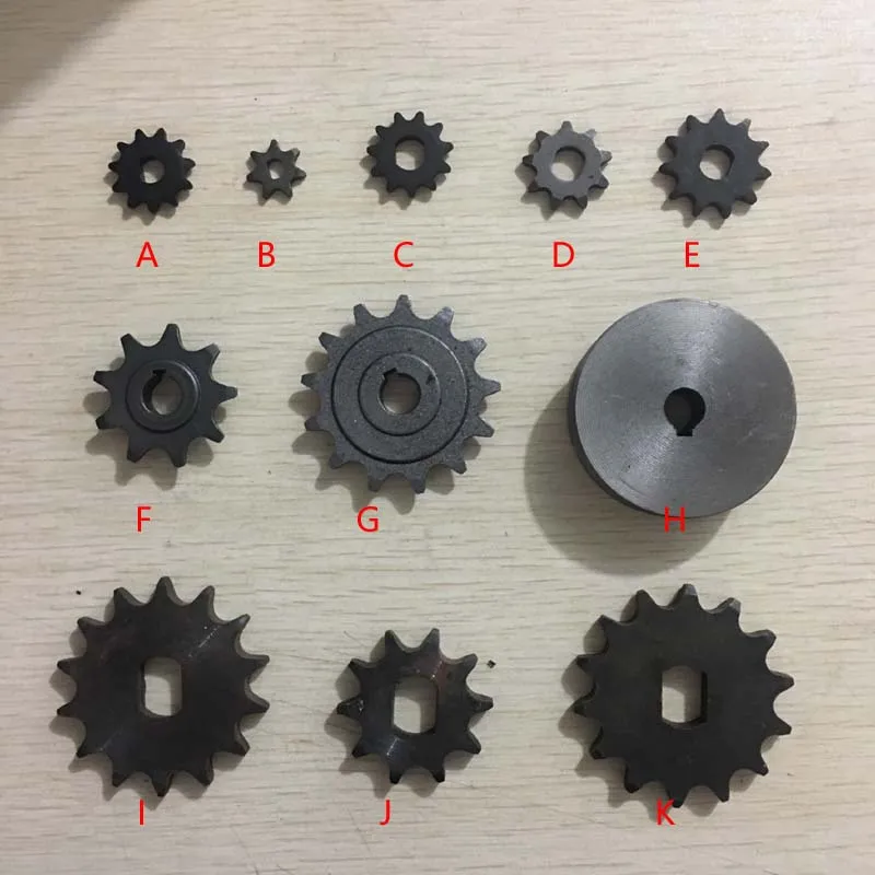 Шестерня двигателя вентилятора D-образные зубья H-образные Звездочка для