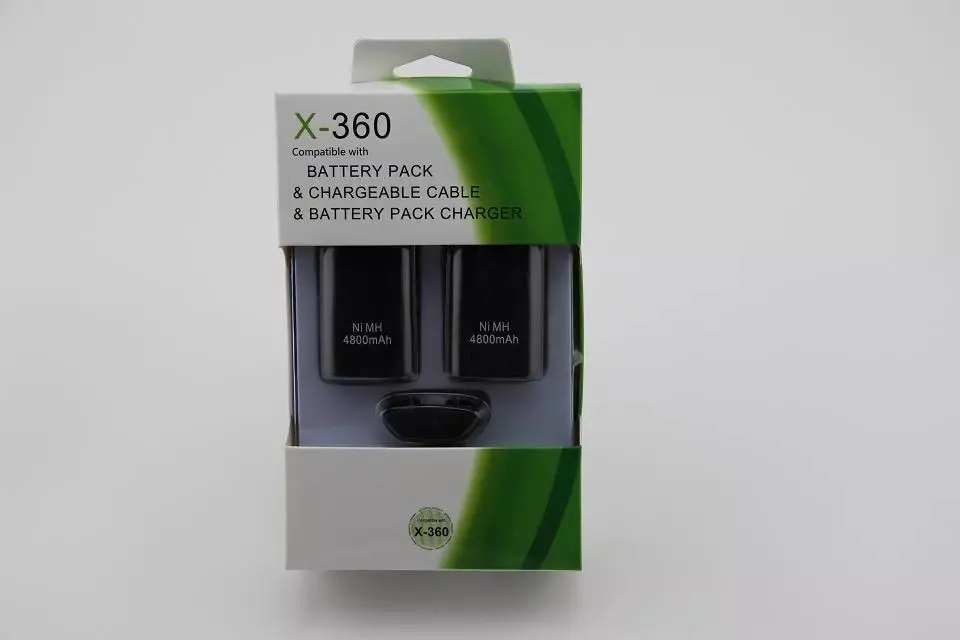 3 в 1 2x4800mah батареи+ usb кабель зарядного устройства для Xbox 360 беспроводной/проводной контроллер Bateria аккумуляторная батарея