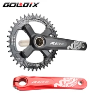 goldix bicycle crank chainwheel 104bcd mtb bike crankset aluminum alloy with bottom 170175mm crank black red 32t 34t 36t 38t