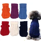 Одежда для домашних животных, теплая зимняя водолазка, вязаная одежда для щенков, Тедди для чихуахуа, французского бульдога, жилет, одежда