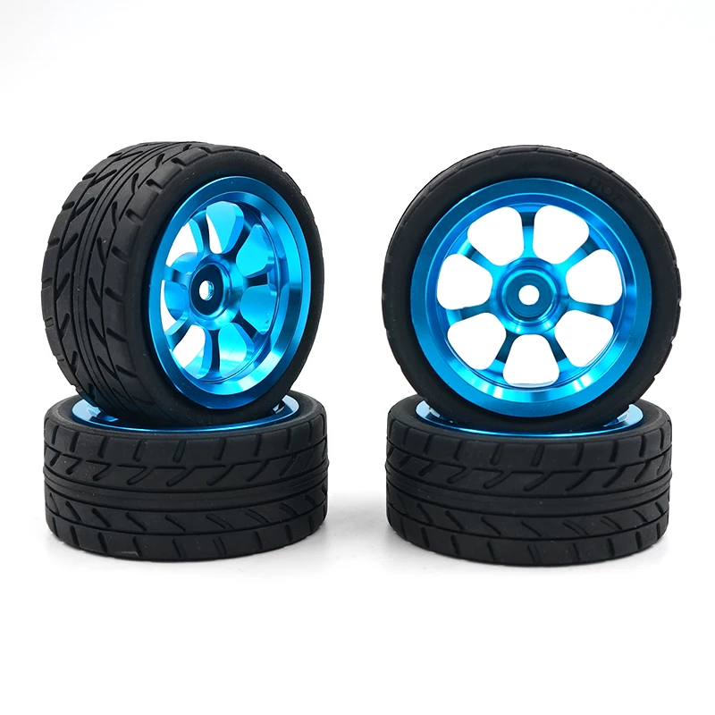 

4PCS 1:10 Aluminium alloy Wheels with tires for On Road Racing Car Wltoys A959 A969 A979 A959 RC Car Parts