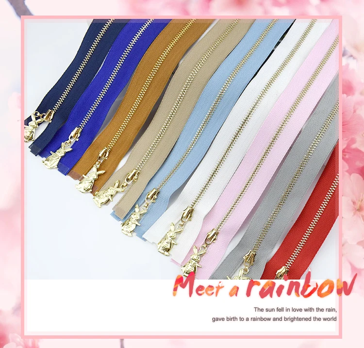 2/5 шт Meetee 40-70 см 3# металлическая молния съемник кролик Silder застежкой-молнией DIY сумки кошелек одежды Декор молния принадлежности для шитья товары