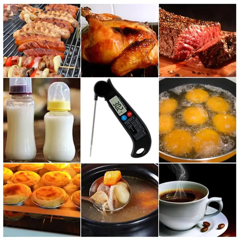 

1 Pc Practical Probe Thermometer Simple BBQ Thermometer without Battery