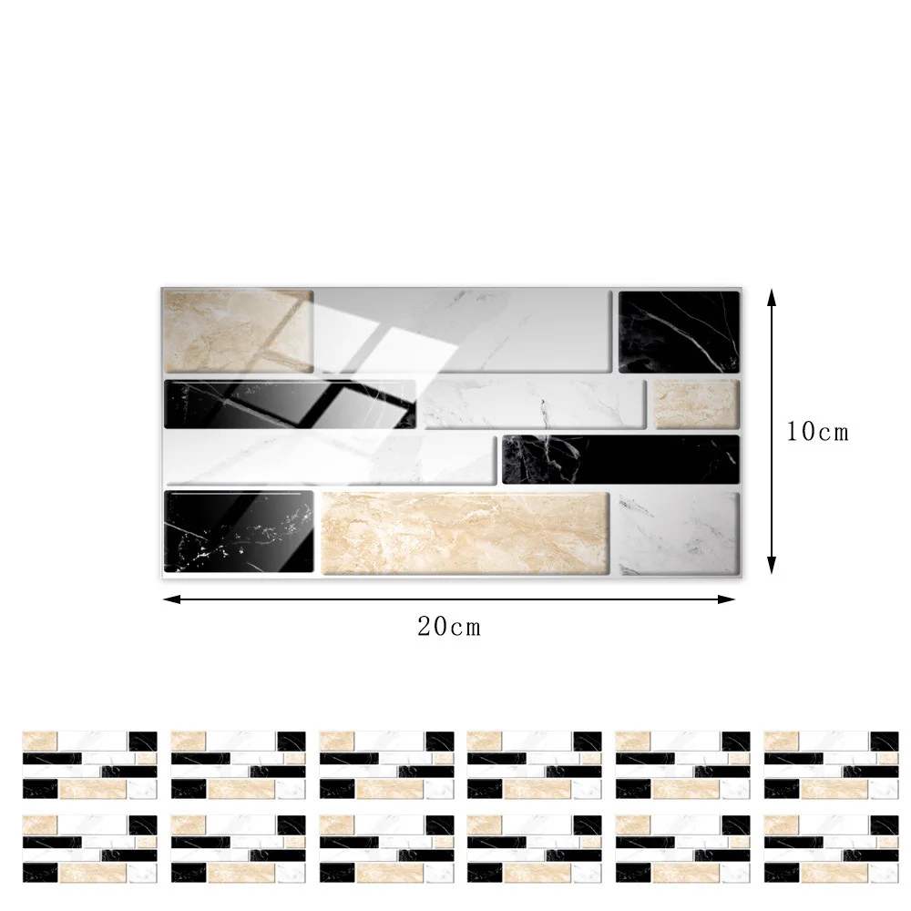 12 шт. водостойкие наклейки для мраморной плитки