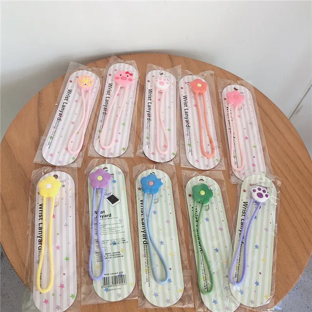 

Силиконовый ремешок на запястье для ключей, фотоаппарата, удостоверения личности, веревки, брелока, милый короткий ремешок