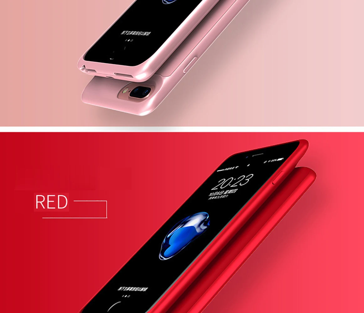 Горячая Распродажа, чехол для аккумулятора 2500 мАч~ 7000 мАч для iPhone 6, 6s, 7, 7 s, 8, 8s X, чехол для внешнего зарядного устройства для iPhone