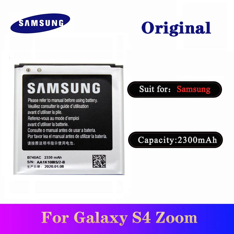 Оригинальный аккумулятор для Samsung Galaxy S4 Zoom C101 C105 C105K C105A C101L C101S 2330 мАч 5