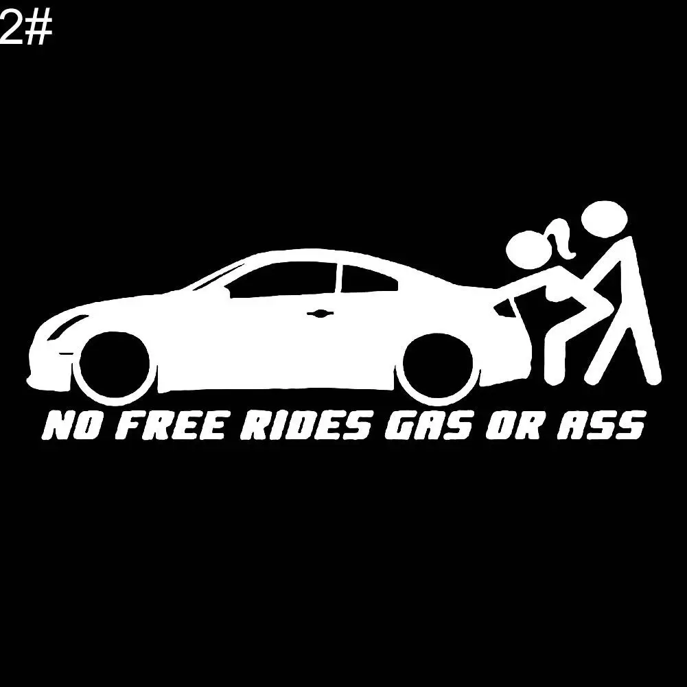 

Забавная наклейка для автомобилей "No Free Rides" газа или в автомобиль светоотражающие наклейки украшения автомобильные аксессуары 2020