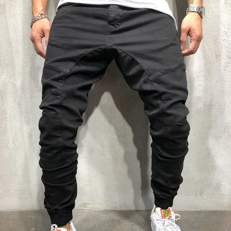 

Brand 2021 men's trousers woven fabric casual trousers with legs