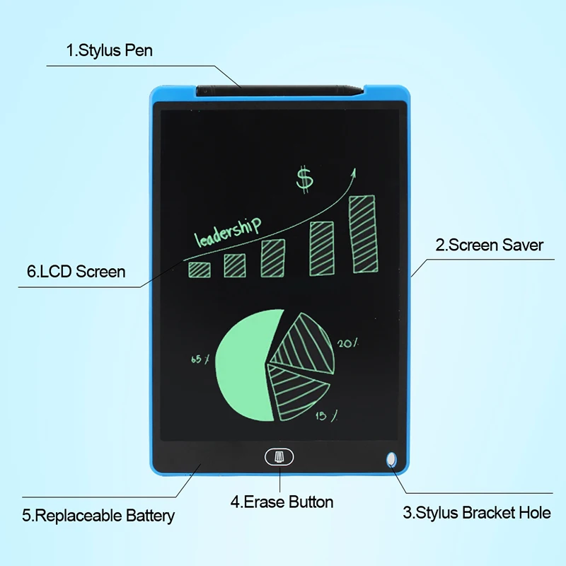 

Halolo Graphic Tablet Drawing Tablet 12 Inch lcd Writing Tablet LED Light Drawing Pad Digital Board Electronic Smart Notebook
