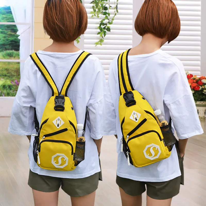 

Shoulder Bag Dual Purpose Crossbody Bag USB Chest Bag Girl Oxford Cloth Bag Fashion Trend Crossbody Bag Purses Crossbody Bag