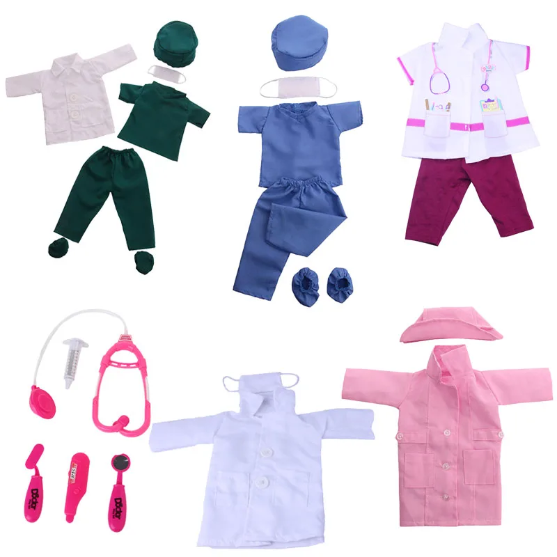 Кукольная маска униформа врача и медсестры одежда + игрушки медицинское