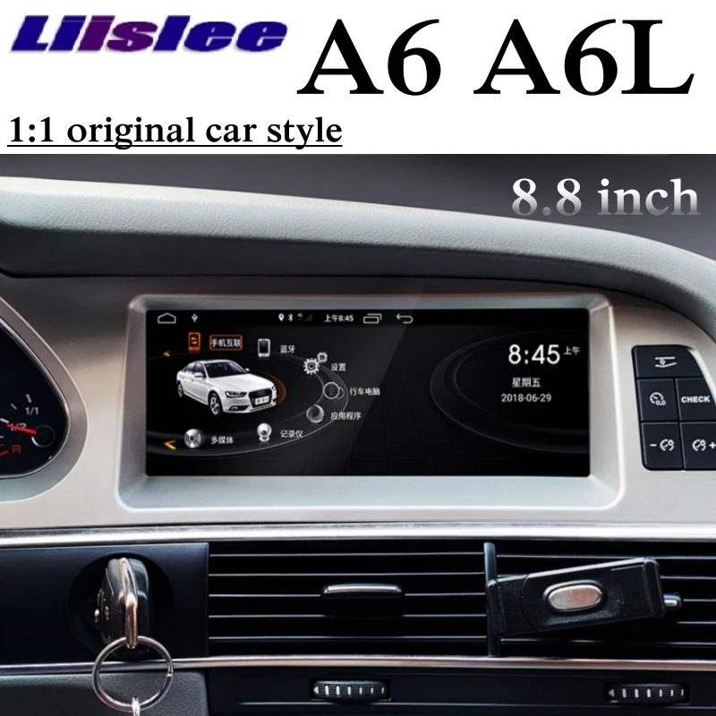 Автомобильный мультимедийный плеер для Audi A6 A6L 2004 ~ 2012 MMI NAVI со встроенным CarPlay GPS