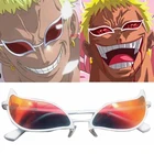 Ограниченное количество Аниме One Piece Donquixote Doflamingo солнезащитные очки Джокер аксессуары для косплея для мужчин и женщин очки реквизит для Хэллоуина подарок