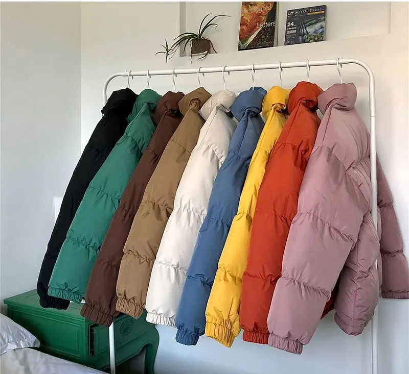 

Мужская разноцветная пузырьковая куртка в стиле Харадзюку, зимняя куртка, Мужская Уличная одежда, парка в стиле хип-хоп, Корейская черная од...